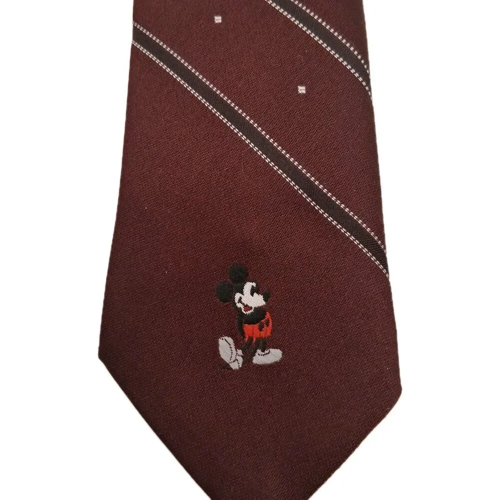 VTG 1970's Cervantes Mickey Mouse Tie NECK TIE Made in‎ LA